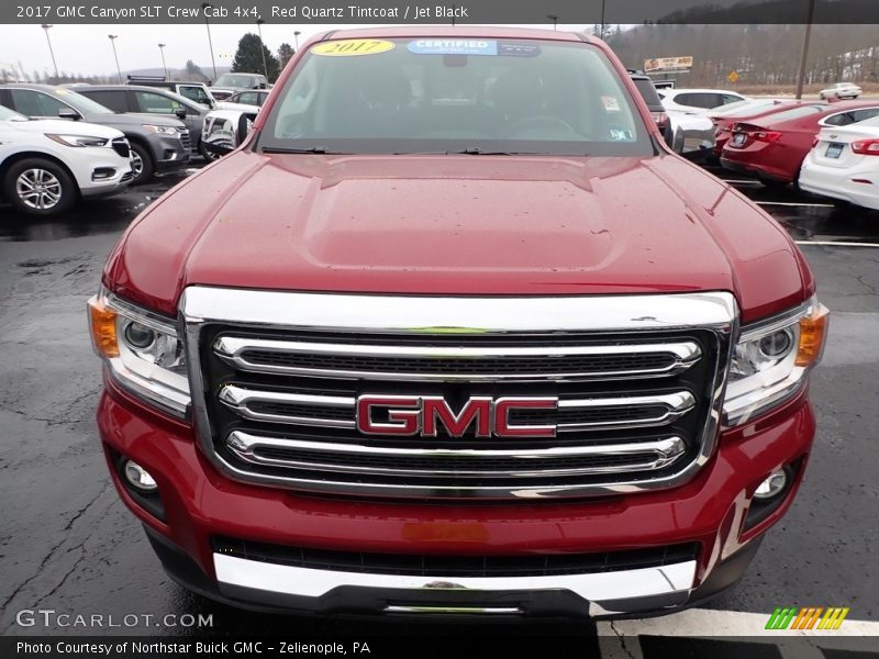 Red Quartz Tintcoat / Jet Black 2017 GMC Canyon SLT Crew Cab 4x4