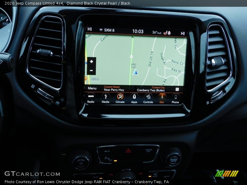 Diamond Black Crystal Pearl / Black 2020 Jeep Compass Limted 4x4