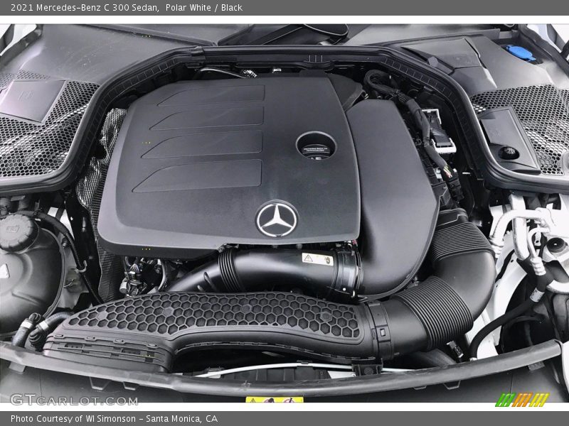 Polar White / Black 2021 Mercedes-Benz C 300 Sedan