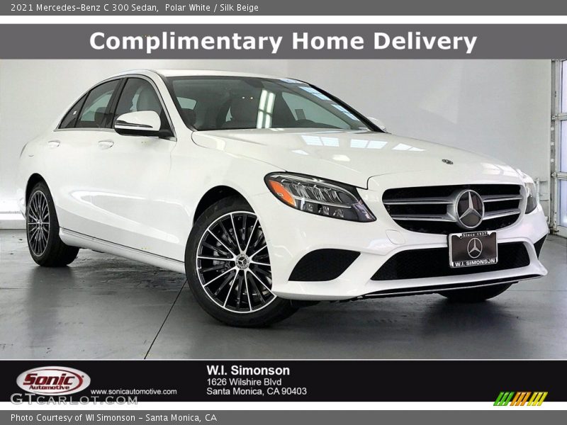Polar White / Silk Beige 2021 Mercedes-Benz C 300 Sedan