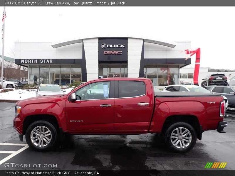 Red Quartz Tintcoat / Jet Black 2017 GMC Canyon SLT Crew Cab 4x4
