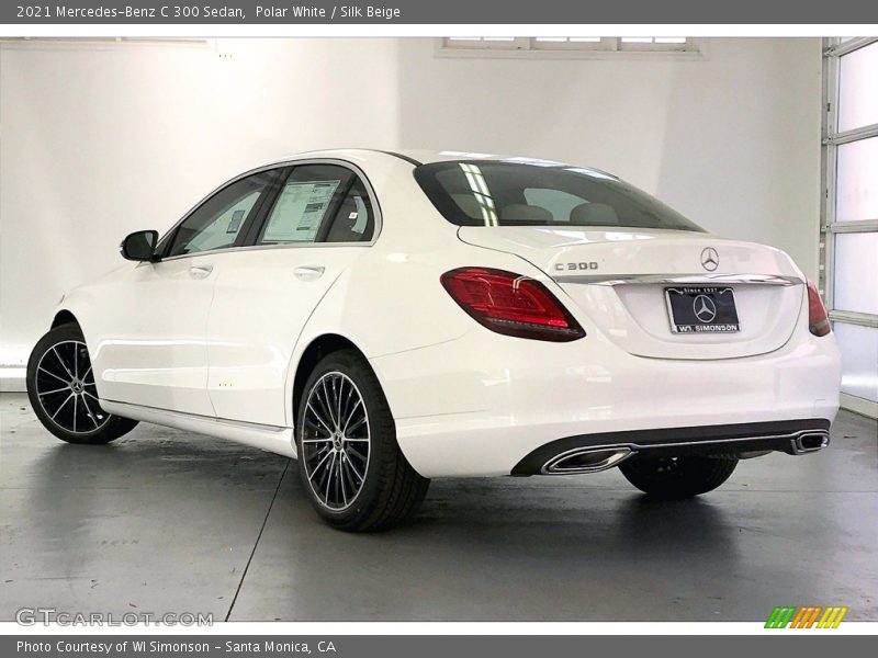 Polar White / Silk Beige 2021 Mercedes-Benz C 300 Sedan