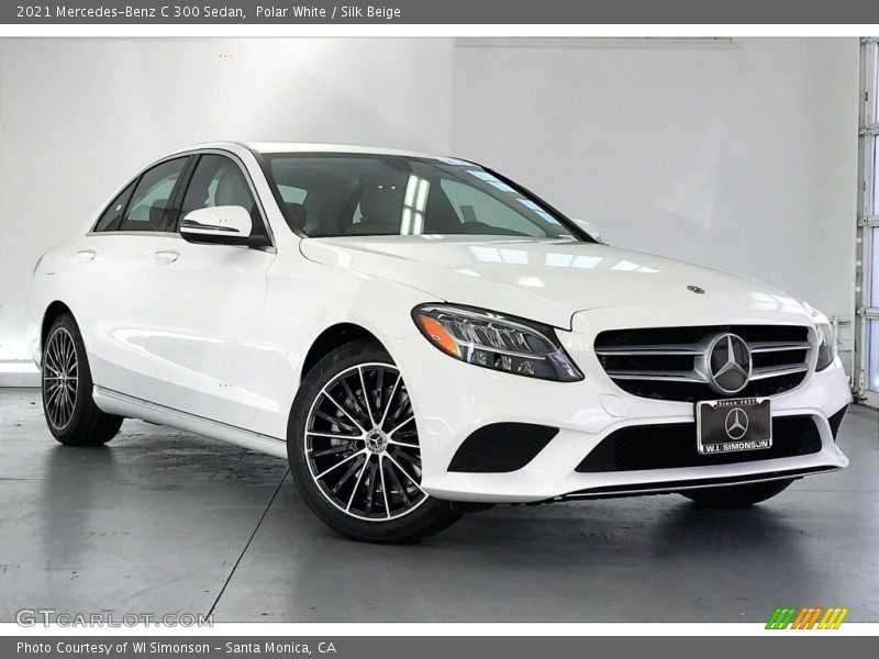 Polar White / Silk Beige 2021 Mercedes-Benz C 300 Sedan