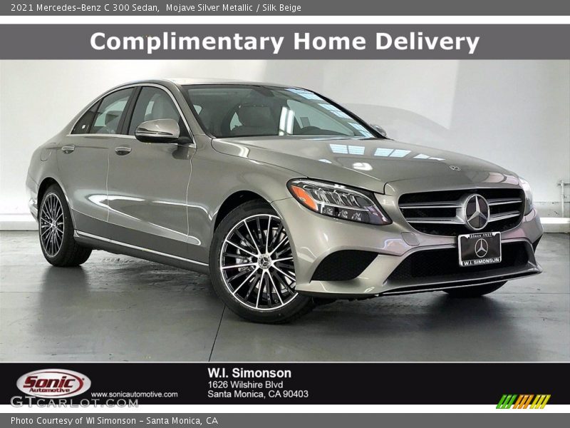 Mojave Silver Metallic / Silk Beige 2021 Mercedes-Benz C 300 Sedan