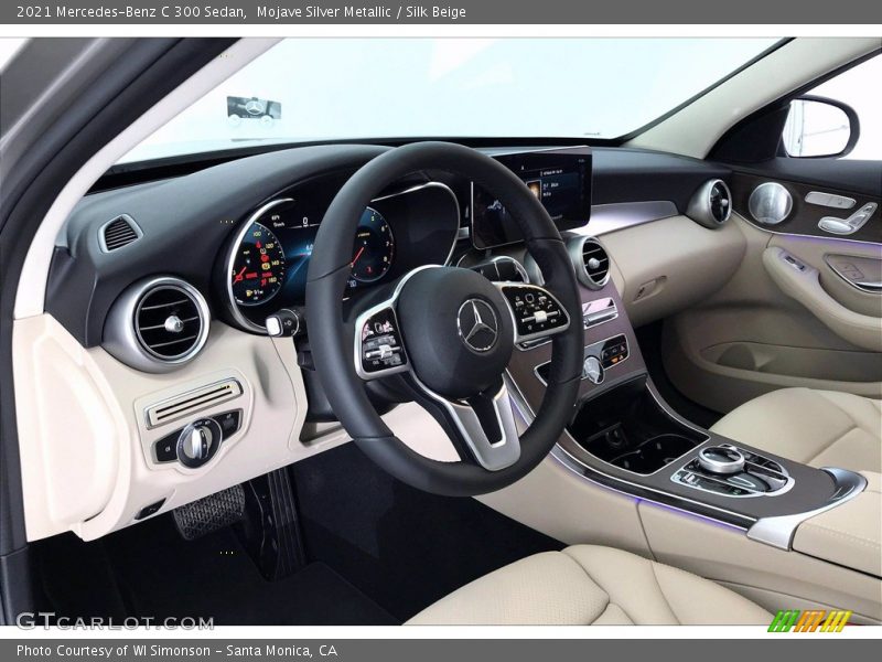 Mojave Silver Metallic / Silk Beige 2021 Mercedes-Benz C 300 Sedan