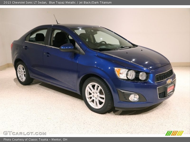 Blue Topaz Metallic / Jet Black/Dark Titanium 2013 Chevrolet Sonic LT Sedan