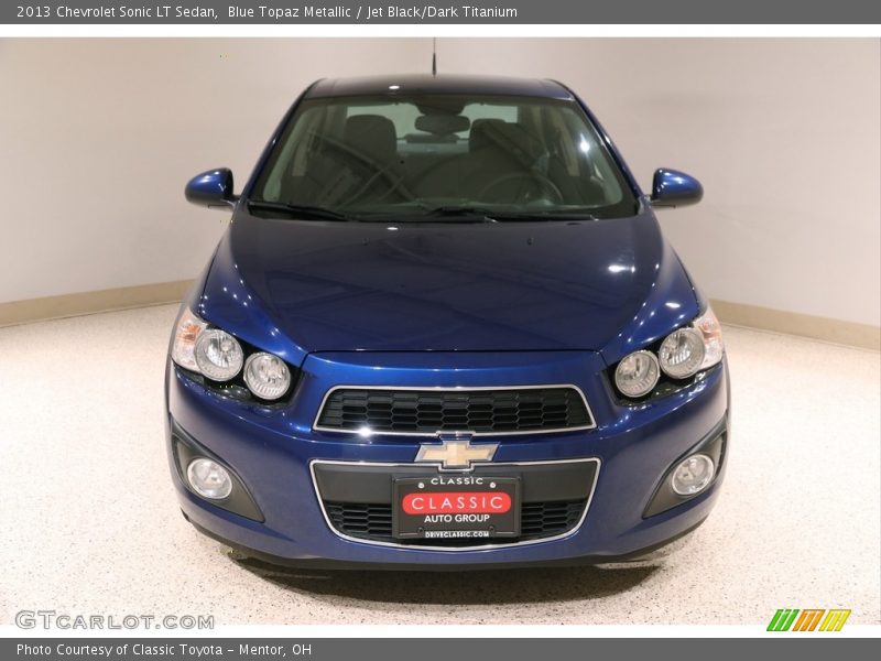 Blue Topaz Metallic / Jet Black/Dark Titanium 2013 Chevrolet Sonic LT Sedan