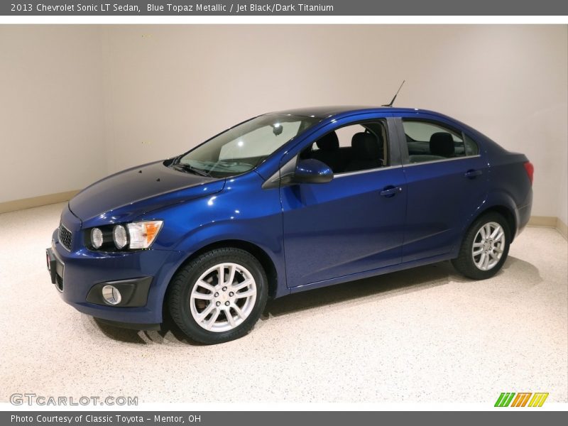 Blue Topaz Metallic / Jet Black/Dark Titanium 2013 Chevrolet Sonic LT Sedan