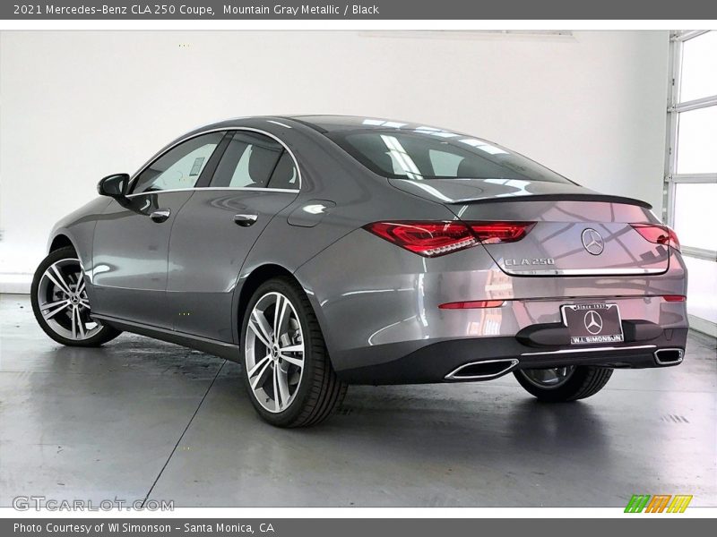 Mountain Gray Metallic / Black 2021 Mercedes-Benz CLA 250 Coupe