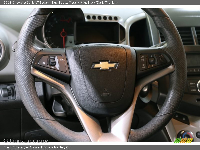 Blue Topaz Metallic / Jet Black/Dark Titanium 2013 Chevrolet Sonic LT Sedan