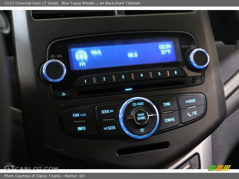 Blue Topaz Metallic / Jet Black/Dark Titanium 2013 Chevrolet Sonic LT Sedan