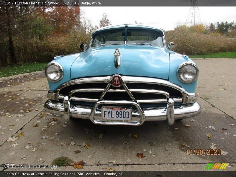 Sky Blue / Beige/White 1952 Hudson Hornet Hollywood