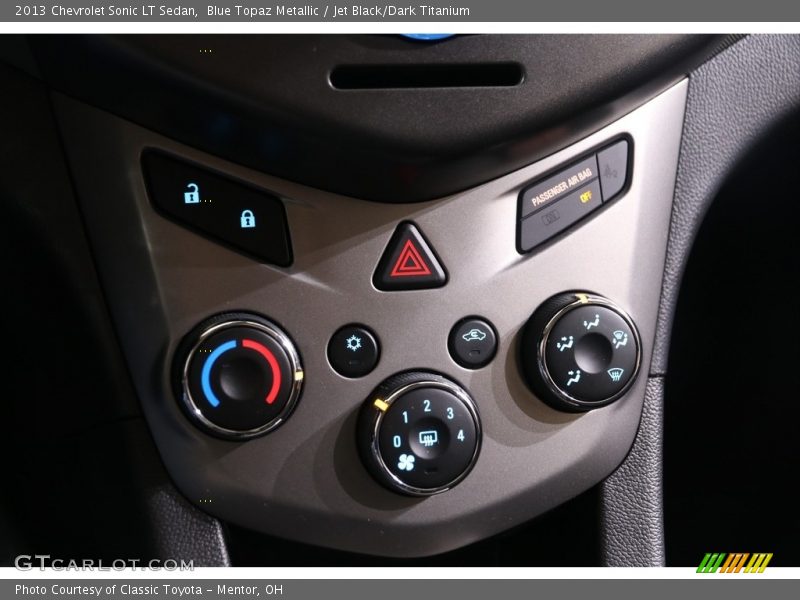 Blue Topaz Metallic / Jet Black/Dark Titanium 2013 Chevrolet Sonic LT Sedan