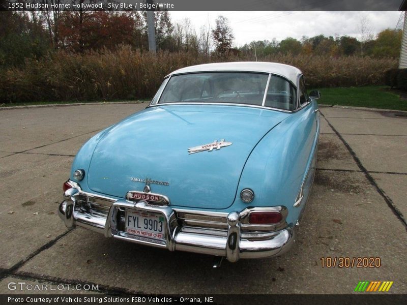 Sky Blue / Beige/White 1952 Hudson Hornet Hollywood
