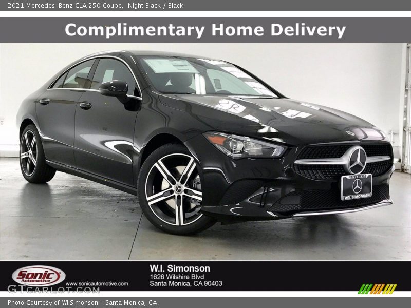 Night Black / Black 2021 Mercedes-Benz CLA 250 Coupe
