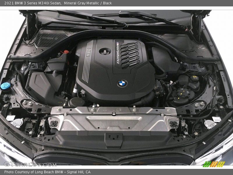 Mineral Gray Metallic / Black 2021 BMW 3 Series M340i Sedan