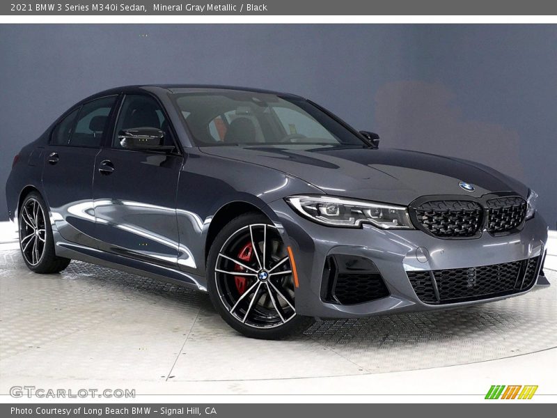 Mineral Gray Metallic / Black 2021 BMW 3 Series M340i Sedan