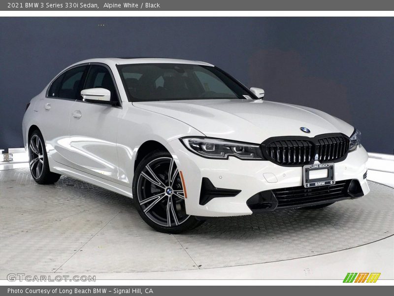 Alpine White / Black 2021 BMW 3 Series 330i Sedan