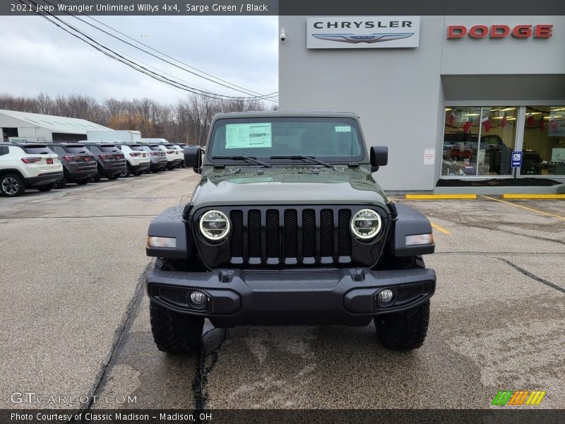 Sarge Green / Black 2021 Jeep Wrangler Unlimited Willys 4x4