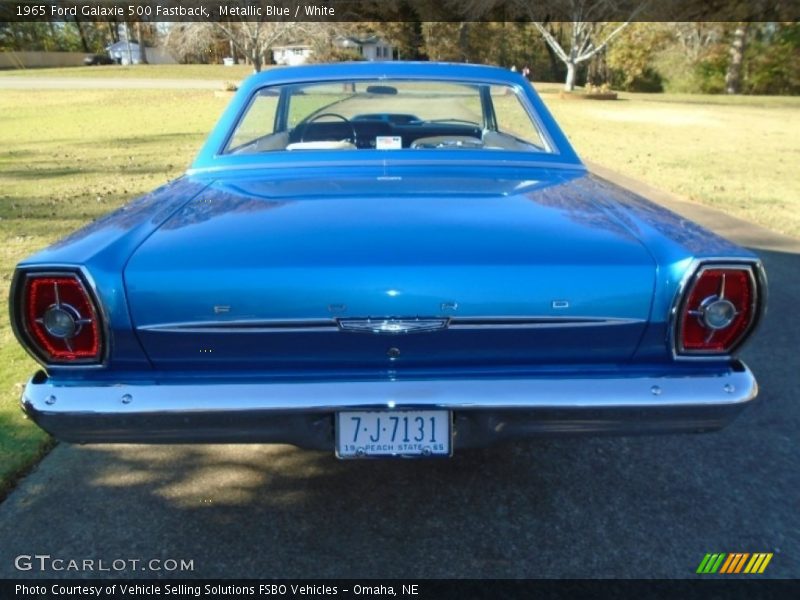 Metallic Blue / White 1965 Ford Galaxie 500 Fastback