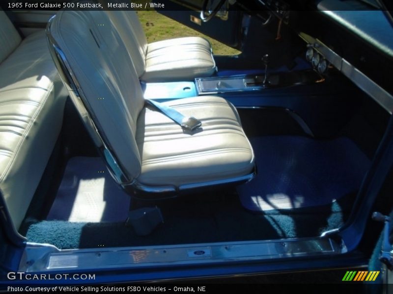 Metallic Blue / White 1965 Ford Galaxie 500 Fastback