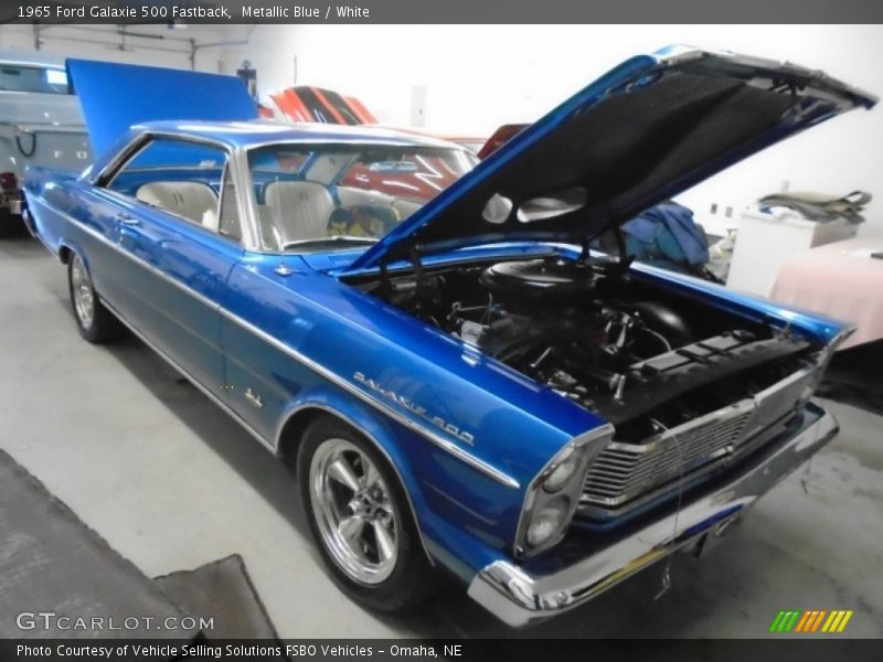 Metallic Blue / White 1965 Ford Galaxie 500 Fastback