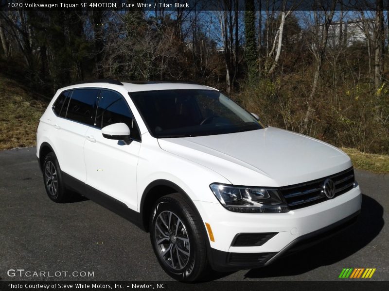 Pure White / Titan Black 2020 Volkswagen Tiguan SE 4MOTION