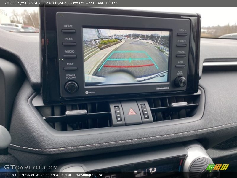 Blizzard White Pearl / Black 2021 Toyota RAV4 XLE AWD Hybrid