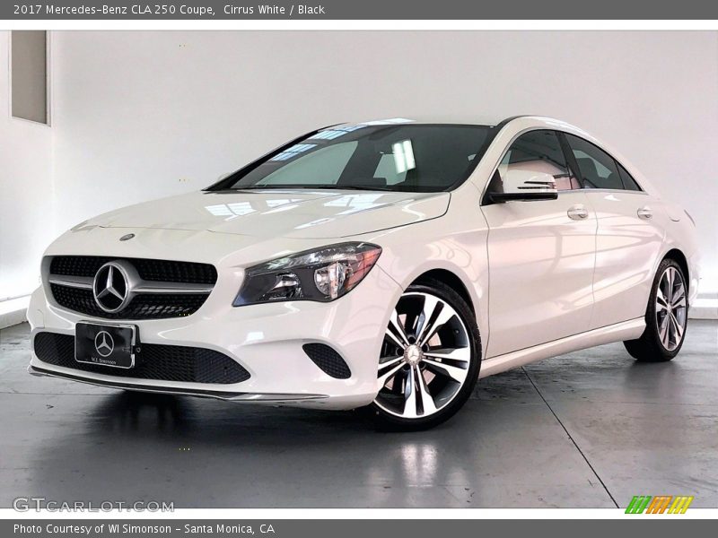Cirrus White / Black 2017 Mercedes-Benz CLA 250 Coupe