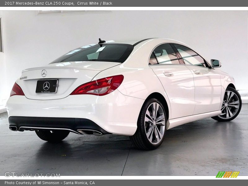 Cirrus White / Black 2017 Mercedes-Benz CLA 250 Coupe