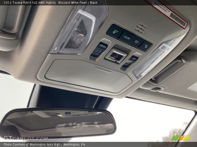 Blizzard White Pearl / Black 2021 Toyota RAV4 XLE AWD Hybrid