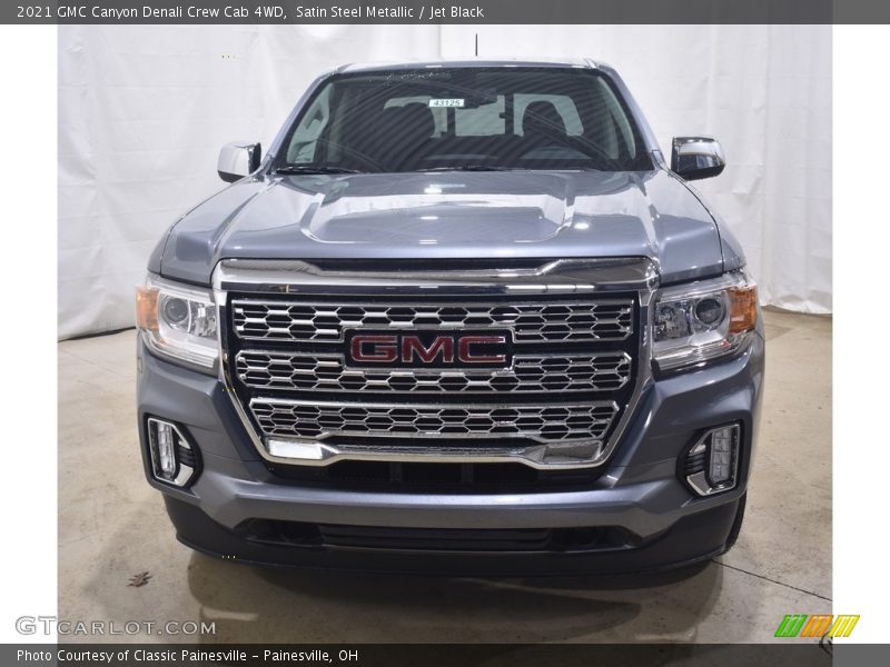 Satin Steel Metallic / Jet Black 2021 GMC Canyon Denali Crew Cab 4WD