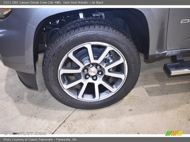 Satin Steel Metallic / Jet Black 2021 GMC Canyon Denali Crew Cab 4WD