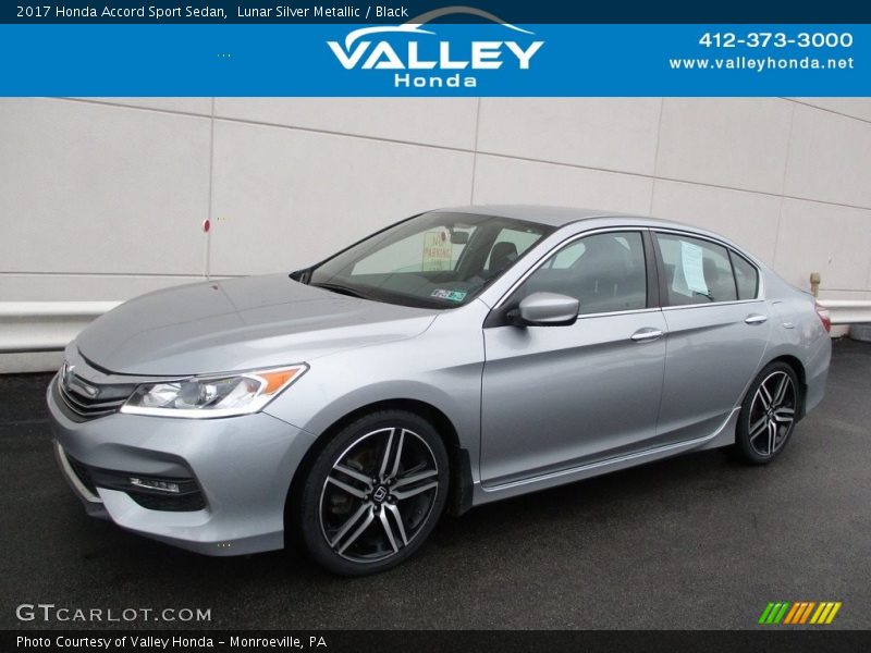 Lunar Silver Metallic / Black 2017 Honda Accord Sport Sedan