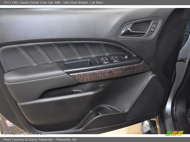 Satin Steel Metallic / Jet Black 2021 GMC Canyon Denali Crew Cab 4WD