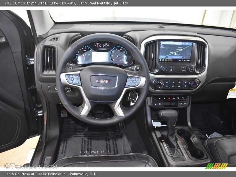 Satin Steel Metallic / Jet Black 2021 GMC Canyon Denali Crew Cab 4WD