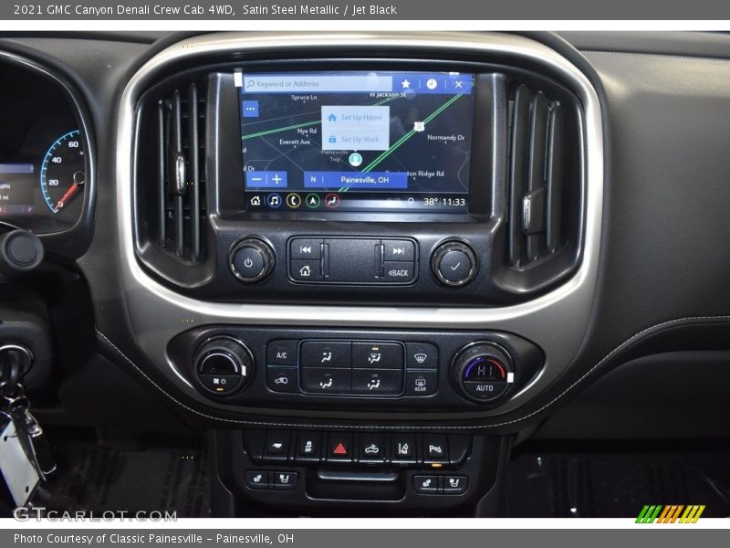 Satin Steel Metallic / Jet Black 2021 GMC Canyon Denali Crew Cab 4WD