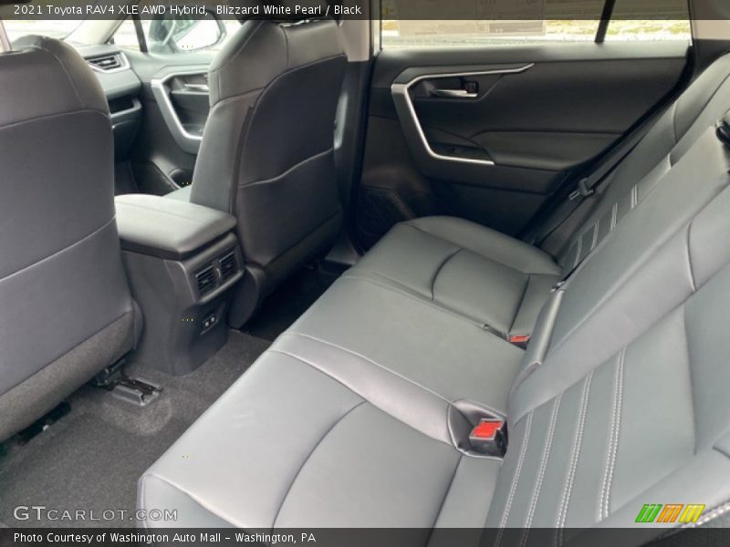 Blizzard White Pearl / Black 2021 Toyota RAV4 XLE AWD Hybrid