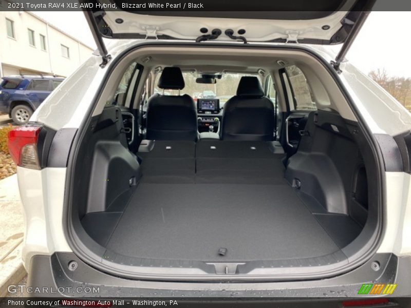 Blizzard White Pearl / Black 2021 Toyota RAV4 XLE AWD Hybrid
