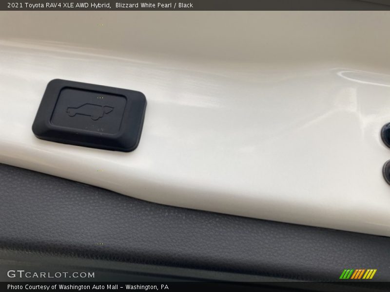 Blizzard White Pearl / Black 2021 Toyota RAV4 XLE AWD Hybrid