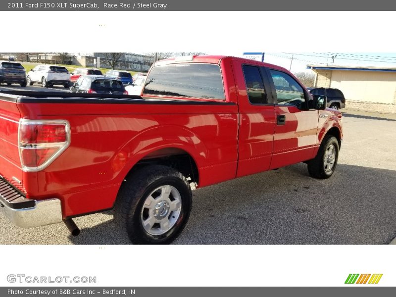 Race Red / Steel Gray 2011 Ford F150 XLT SuperCab