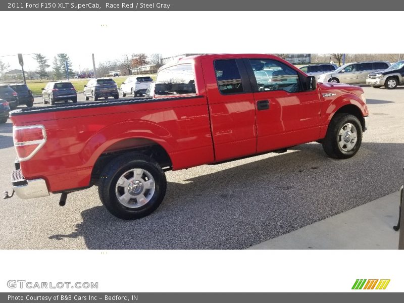 Race Red / Steel Gray 2011 Ford F150 XLT SuperCab