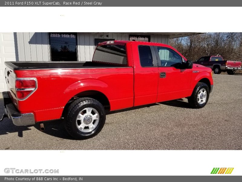 Race Red / Steel Gray 2011 Ford F150 XLT SuperCab
