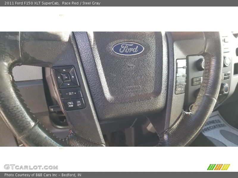 Race Red / Steel Gray 2011 Ford F150 XLT SuperCab