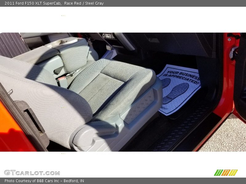 Race Red / Steel Gray 2011 Ford F150 XLT SuperCab