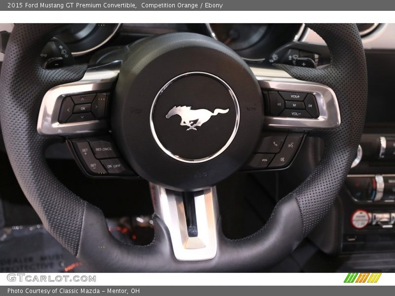 Competition Orange / Ebony 2015 Ford Mustang GT Premium Convertible