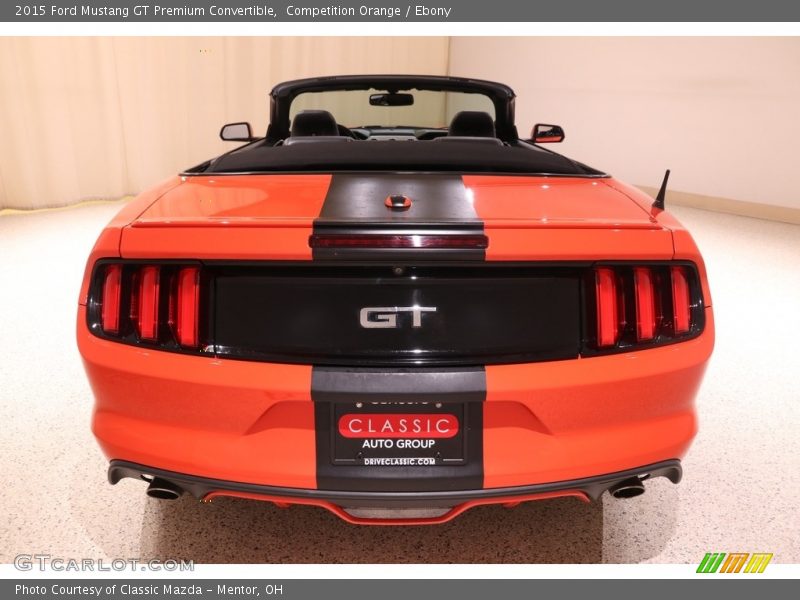 Competition Orange / Ebony 2015 Ford Mustang GT Premium Convertible