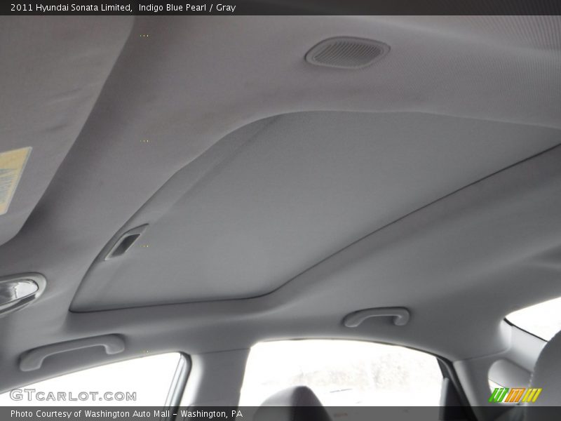 Indigo Blue Pearl / Gray 2011 Hyundai Sonata Limited