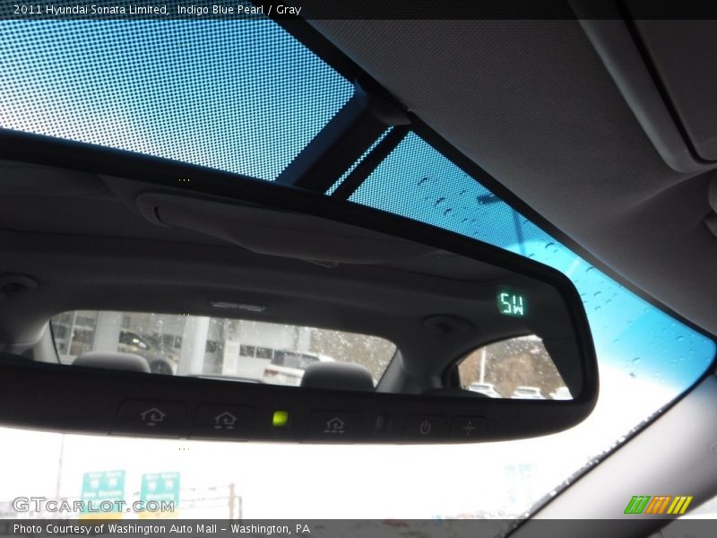 Indigo Blue Pearl / Gray 2011 Hyundai Sonata Limited