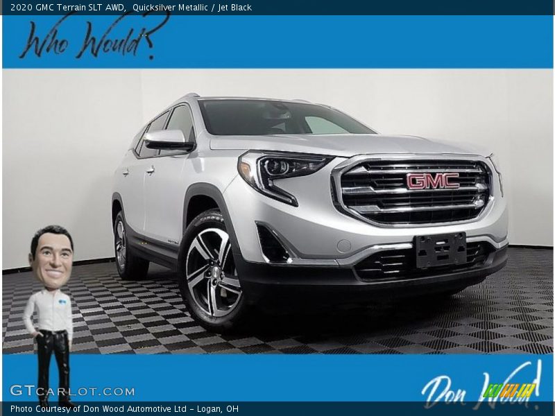 Quicksilver Metallic / Jet Black 2020 GMC Terrain SLT AWD